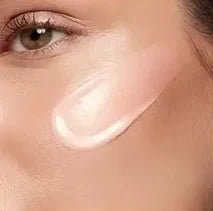Balm swiped across the cheekbone