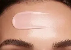 Balm swiped across the forehead